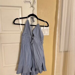Light Blue Sleeveless Romper